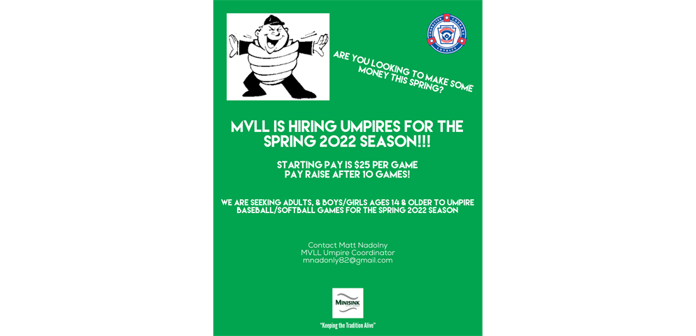 Now hiring Umpires!!
