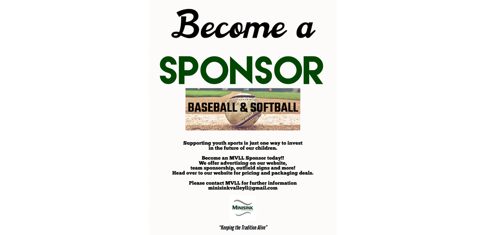 Become a Sponsor Today!!  